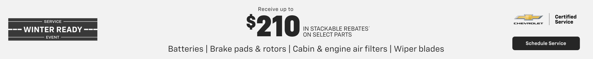 Winter-Ready Service Event banner